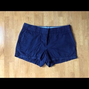 J. Crew Women’s 3” Chino Shorts Navy Blue Size 4